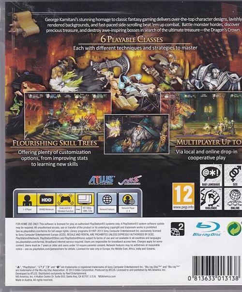 Dragons Crown - PS3 (A Grade) (Genbrug)